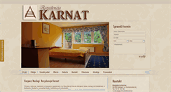 Desktop Screenshot of pensjonatkarnat.pl